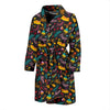 Aloha Hawaii Summer Design Themed Print Men Bath Robe-JTAMIGO.COM