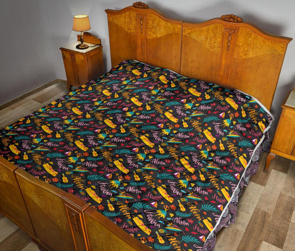 Aloha Hawaii Summer Design Themed Print Premium Quilt-JTAMIGO.COM