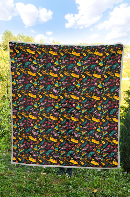 Aloha Hawaii Summer Design Themed Print Premium Quilt-JTAMIGO.COM