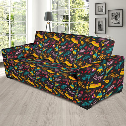 Aloha Hawaii Summer Design Themed Print Sofa Slipcover-JTAMIGO.COM