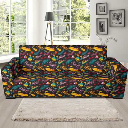 Aloha Hawaii Summer Design Themed Print Sofa Slipcover-JTAMIGO.COM