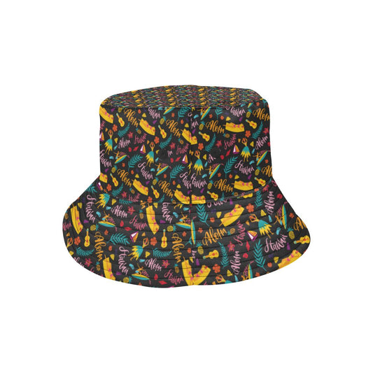 Aloha Hawaii Summer Design Themed Print Unisex Bucket Hat