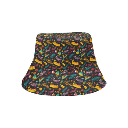 Aloha Hawaii Summer Design Themed Print Unisex Bucket Hat