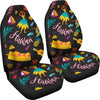 Aloha Hawaii Summer Design Themed Print Universal Fit Car Seat Covers