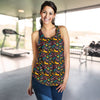 Aloha Hawaii Summer Design Themed Print Women Racerback Tank Top