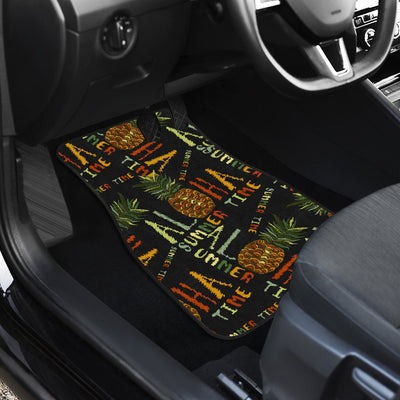 Aloha Hawaii Time Design Themed Print Car Floor Mats