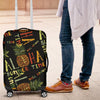 Aloha Hawaii Time Design Themed Print Luggage Cover Protector