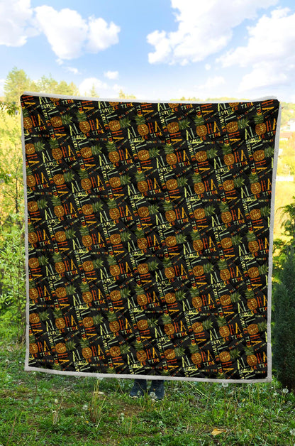 Aloha Hawaii Time Design Themed Print Premium Quilt-JTAMIGO.COM