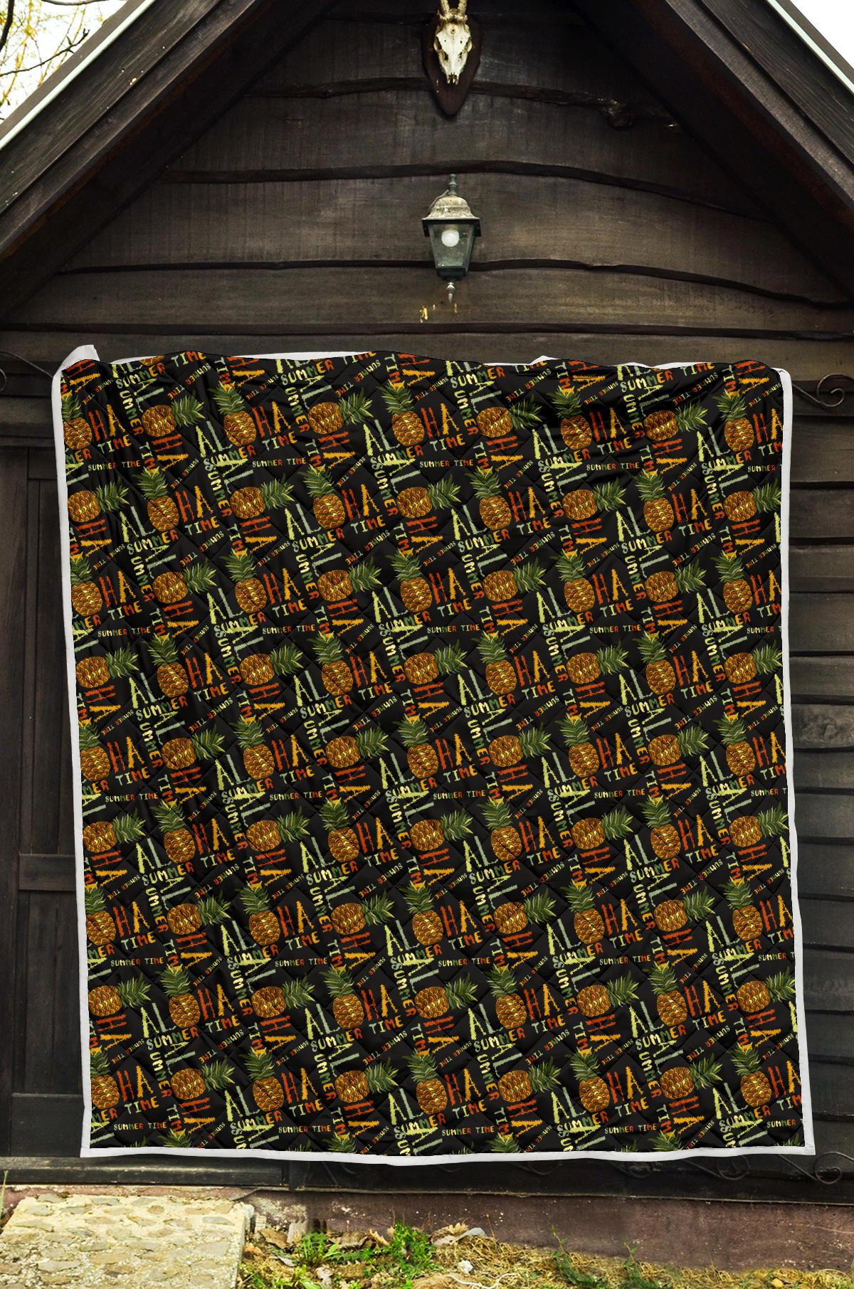 Aloha Hawaii Time Design Themed Print Premium Quilt-JTAMIGO.COM