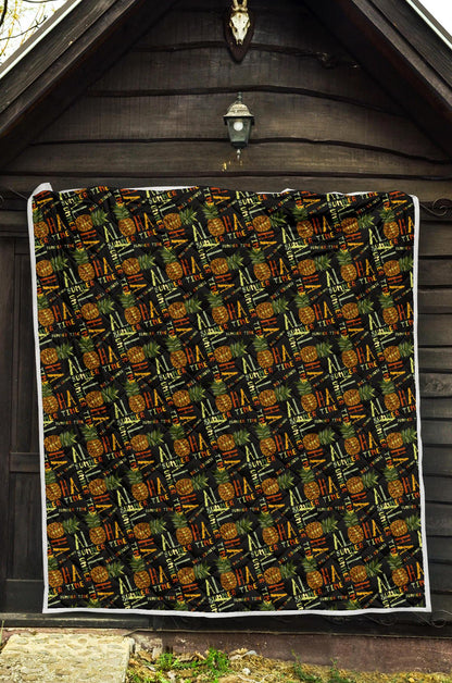 Aloha Hawaii Time Design Themed Print Premium Quilt-JTAMIGO.COM