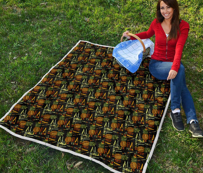 Aloha Hawaii Time Design Themed Print Premium Quilt-JTAMIGO.COM