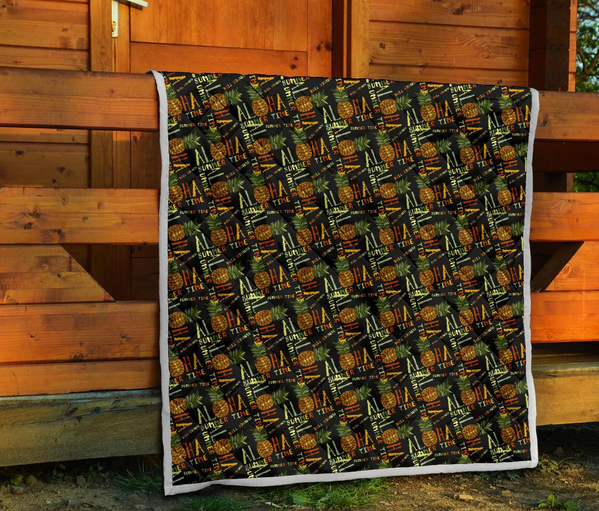 Aloha Hawaii Time Design Themed Print Premium Quilt-JTAMIGO.COM
