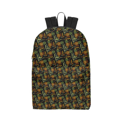 Aloha Hawaii Time Design Themed Print Waterproof Backpack-JTAMIGO.COM