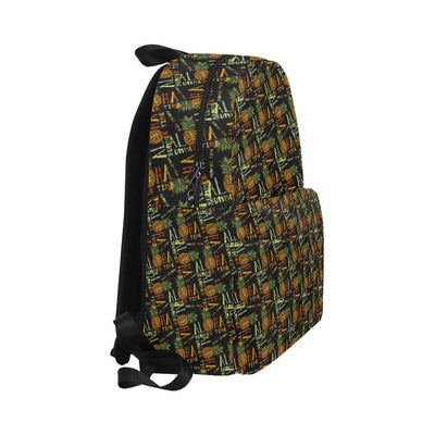 Aloha Hawaii Time Design Themed Print Waterproof Backpack-JTAMIGO.COM