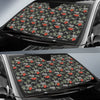 Aloha Palm Tree Design Themed Print Car Sun Shade For Windshield