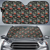 Aloha Palm Tree Design Themed Print Car Sun Shade For Windshield