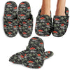 Aloha Palm Tree Design Themed Print House Slippers