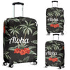 Aloha Palm Tree Design Themed Print Luggage Cover Protector