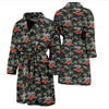 Aloha Palm Tree Design Themed Print Men Bath Robe-JTAMIGO.COM