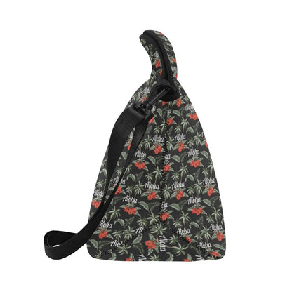 Aloha Palm Tree Design Themed Print Neoprene Lunch Bag (Model 1669)(Large)-JTAMIGO.COM