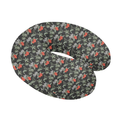Aloha Palm Tree Design Themed Print U-Shaped Travel Neck Pillow-JTAMIGO.COM