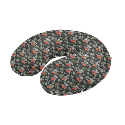 Aloha Palm Tree Design Themed Print U-Shaped Travel Neck Pillow-JTAMIGO.COM