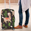 Alpaca Cactus Design Themed Print Luggage Cover Protector