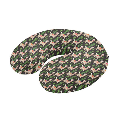 Alpaca Cactus Design Themed Print U-Shaped Travel Neck Pillow-JTAMIGO.COM