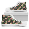 Alpaca Cactus Design Themed Print Women High Top Shoes