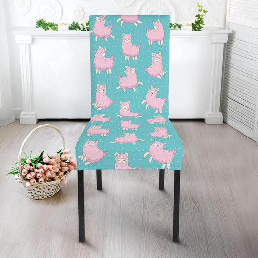 Alpaca Cartoon Design Themed Print Dinning Chair Slipper-JTAMIGO.COM