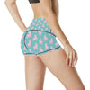 Alpaca Cartoon Design Themed Print High Waisted Spandex Shorts-JTAMIGO.COM