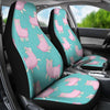 Alpaca Cartoon Design Themed Print Universal Fit Car Seat Covers