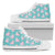 Alpaca Cartoon Design Themed Print Women High Top Shoes