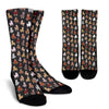 Alpaca Cute Design Themed Print Crew Socks