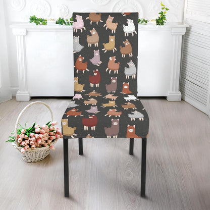 Alpaca Cute Design Themed Print Dinning Chair Slipper-JTAMIGO.COM