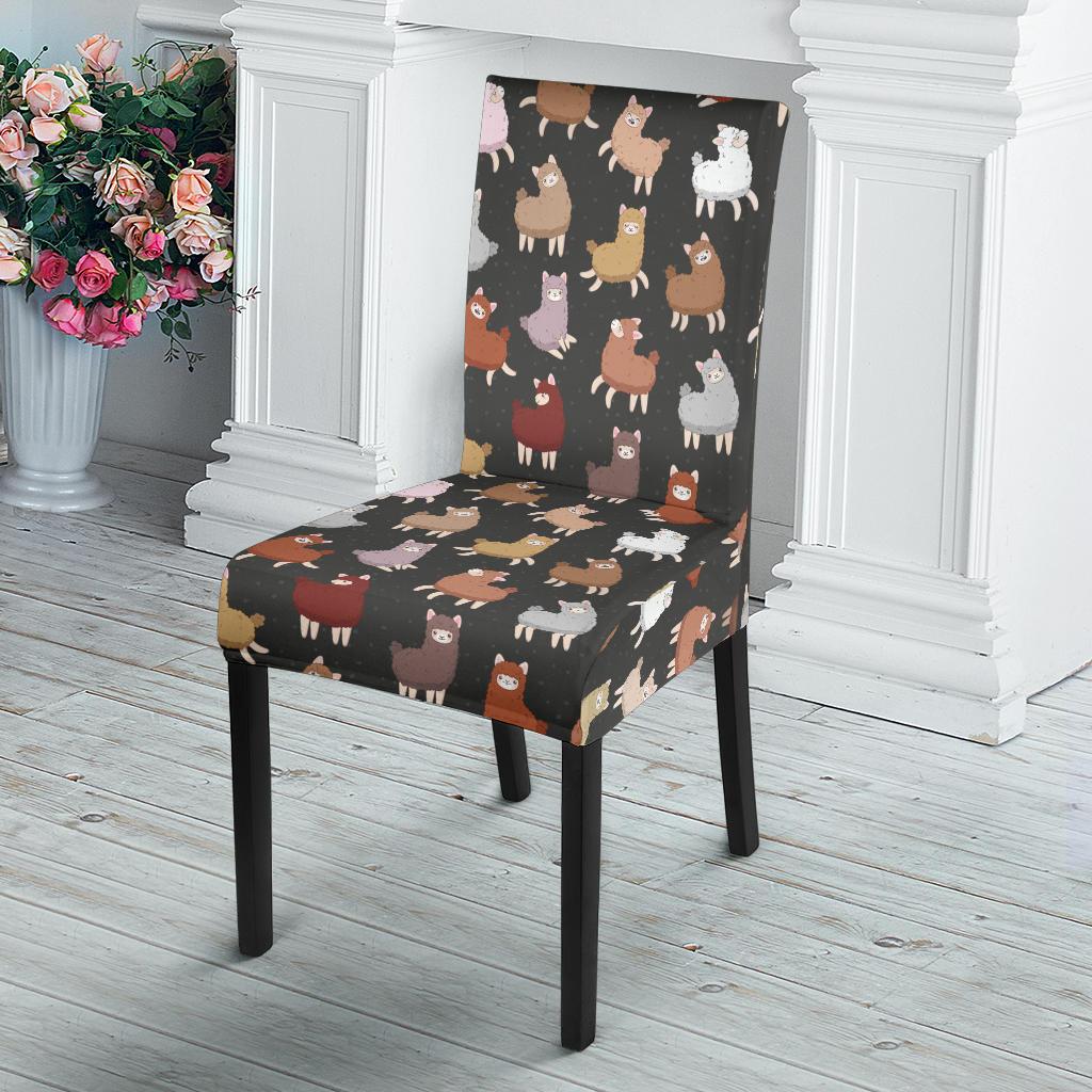 Alpaca Cute Design Themed Print Dinning Chair Slipper-JTAMIGO.COM