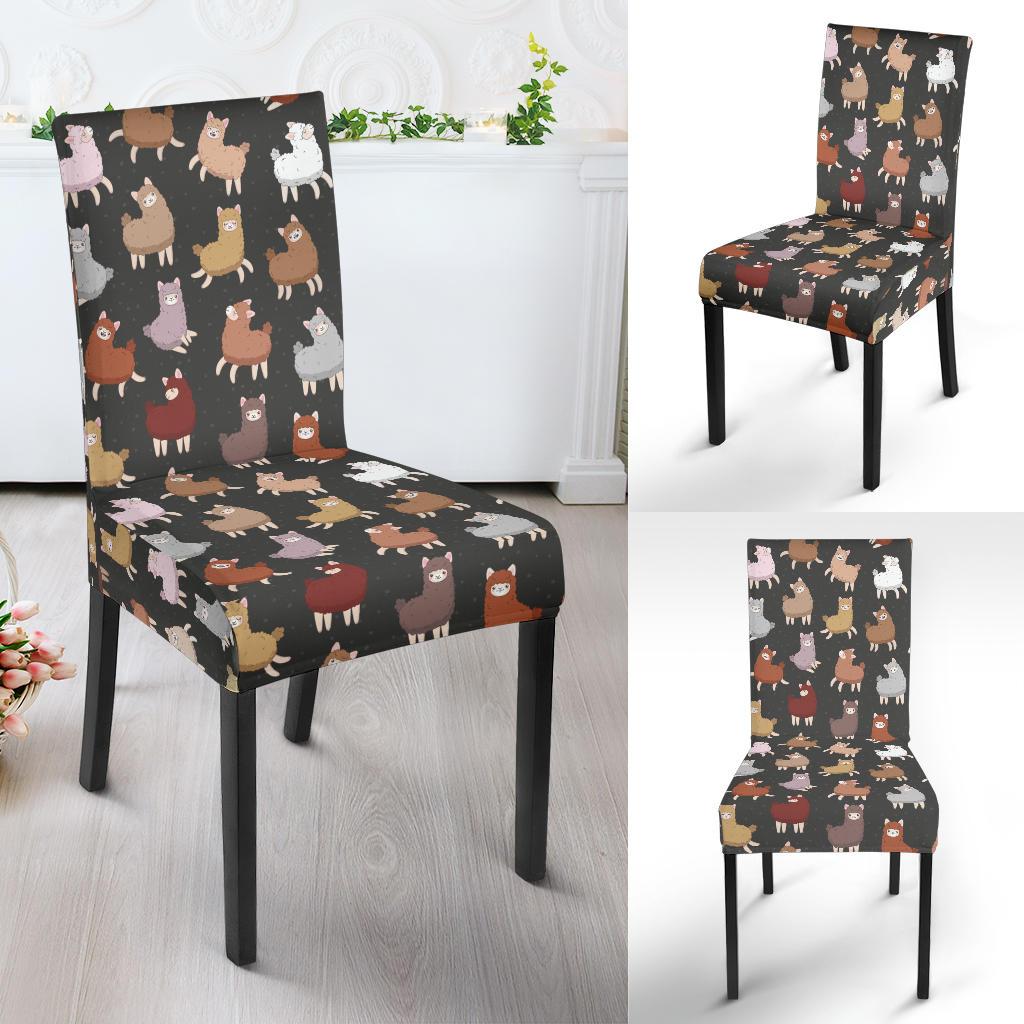 Alpaca Cute Design Themed Print Dinning Chair Slipper-JTAMIGO.COM