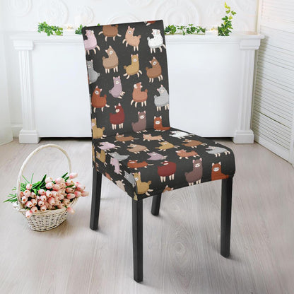 Alpaca Cute Design Themed Print Dinning Chair Slipper-JTAMIGO.COM