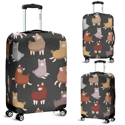 Alpaca Cute Design Themed Print Luggage Cover Protector