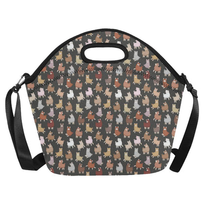 Alpaca Cute Design Themed Print Neoprene Lunch Bag (Model 1669)(Large)-JTAMIGO.COM
