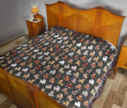 Alpaca Cute Design Themed Print Premium Quilt-JTAMIGO.COM