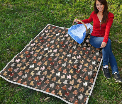 Alpaca Cute Design Themed Print Premium Quilt-JTAMIGO.COM