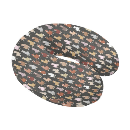 Alpaca Cute Design Themed Print U-Shaped Travel Neck Pillow-JTAMIGO.COM
