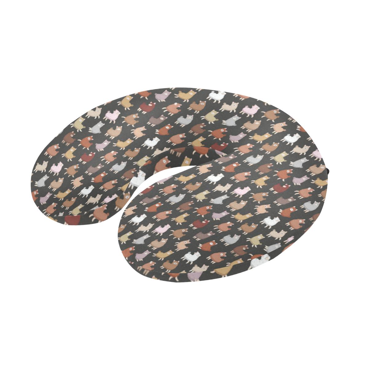 Alpaca Cute Design Themed Print U-Shaped Travel Neck Pillow-JTAMIGO.COM
