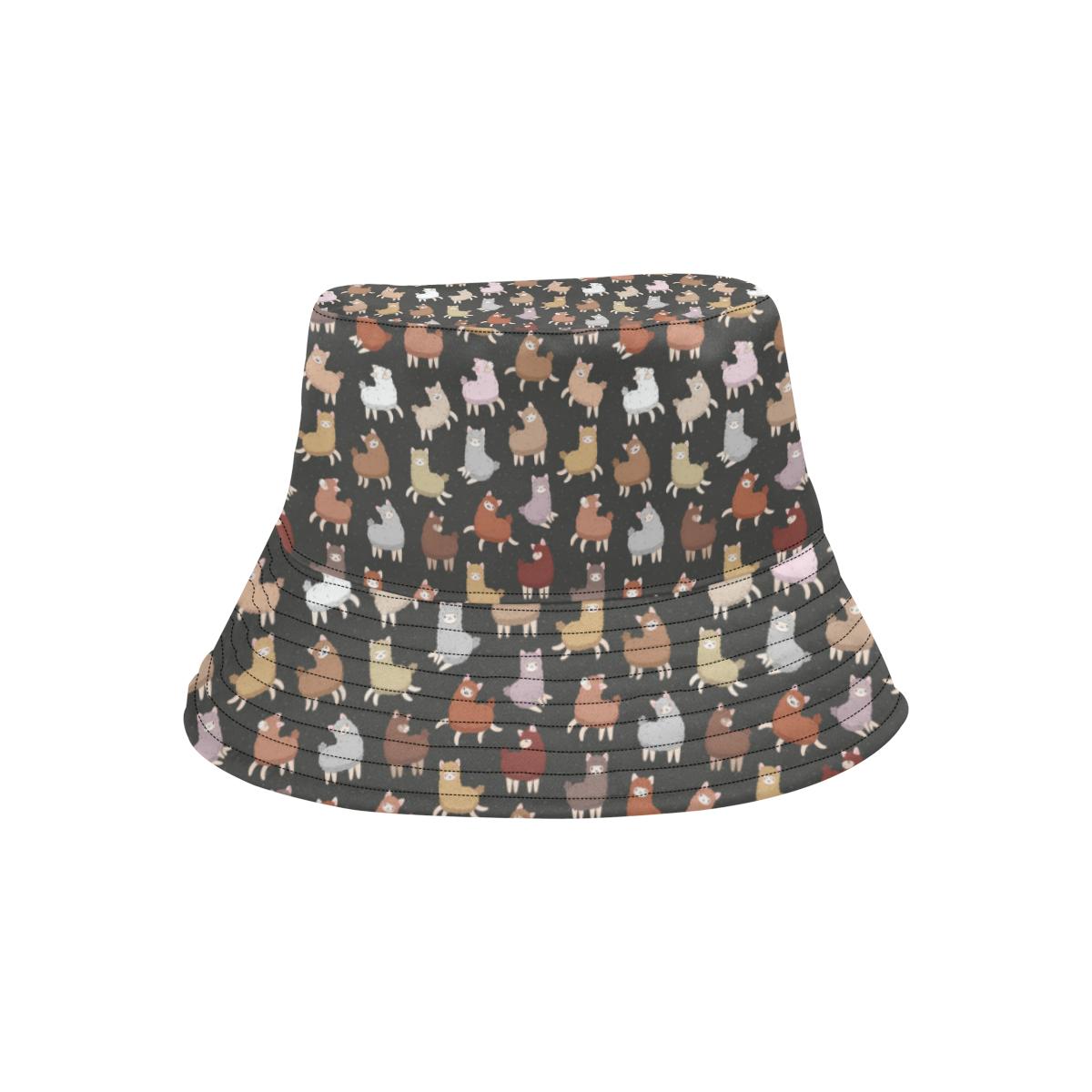 Alpaca Cute Design Themed Print Unisex Bucket Hat