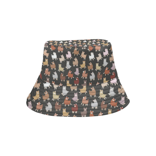 Alpaca Cute Design Themed Print Unisex Bucket Hat