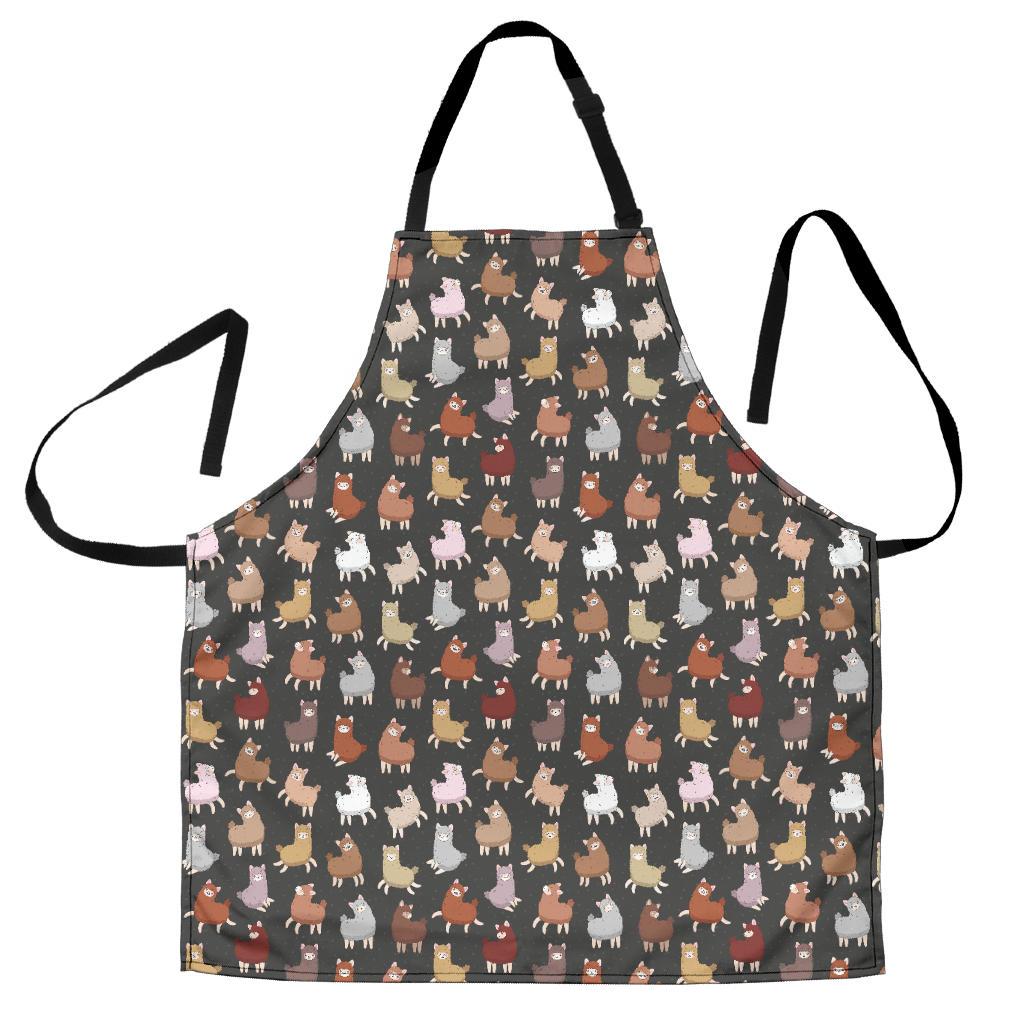Alpaca Cute Design Themed Print Women Apron