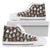 Alpaca Cute Design Themed Print Women High Top Shoes