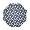 Alpaca Heart Star Design Themed Print Automatic Foldable Umbrella