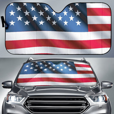 American Flag Classic Car Sun Shade For Windshield